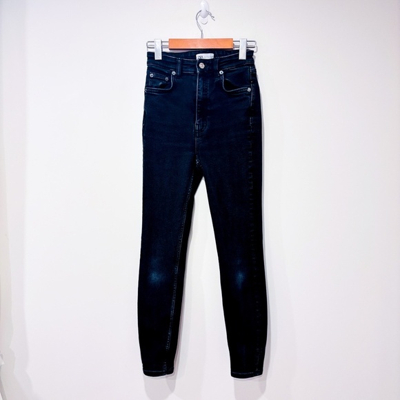 ZARA Black high-rise skinny jeans - Picture 7 of 10